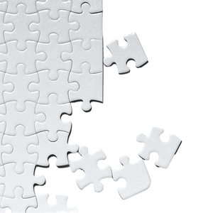 Puzzle blanc vierge pour sublimation, puzzle personnalisable pour transfert thermique, cadeau personnalisé, puzzle blanc vierge DIY - Product Image 1