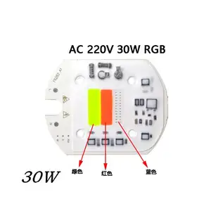 AC 220V 30W RGB Color Changing Driverless COB Chip grow light for Outdoor Lighting