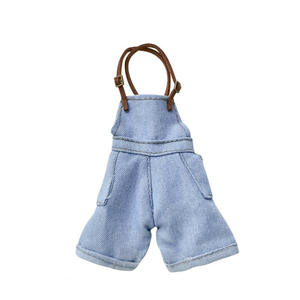 Pantalon en jean à bretelles pour poupée en bambou, vêtements de mode, hauteur 29 cm, échelle 1:12, accessoires SD CICY - Product Image 6