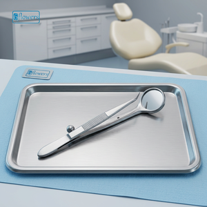 Pinces Stieglitz 6 fleurs avec miroir grossissant pour usage ORL, instrument chirurgical manuel de classe I certifié CE - Product Image 2