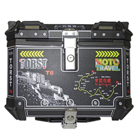 Top Case Moto Étanche en Alliage d'Aluminium TORST 45L pour Série Benda WX avec Design Élégant – Rénovation/Mise à Niveau