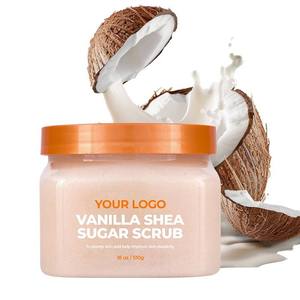 Gommage corporel au lait de vanille et aux noix avec vitamines C et E, haut de gamme, personnalisé pour peaux sèches, marque privée - Product Image 4