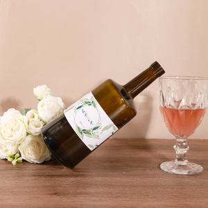 Di alta qualità di lusso verde oliva 750ml bottiglia di vetro liquori per bevande vino whisky <span class=keywords><strong>Gin</strong></span> con sughero - Product Image 5