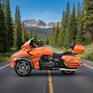 Motocyclette <span class=keywords><strong>Jonway</strong></span> YY400ZD-10 400cc, 4 temps, tricycle à marche arrière, pour adultes, 2 cylindres, rétro, essence, trois roues - Product Image 4