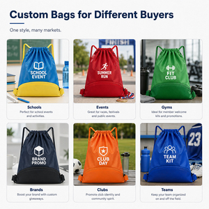 Zaino con Coulisse Personalizzato in Tessuto Ripstop Durevole con Texture Diamantata, Borsa Sportiva di Alta Gamma per Regali Aziendali e Palestra - Product Image 6