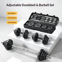 Paire d'haltères réglables 15kg/20kg/30kg/50kg avec boîte, plaques de poids hexagonales, barres de musculation chromées pour l'entraînement