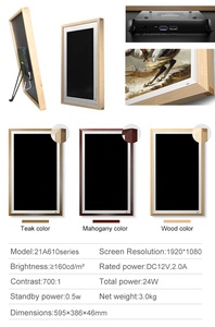 <span class=keywords><strong>Cadre</strong></span> photo numérique BOE 21,5 pouces Full HD 1080p avec application pour téléphone Android, avec adaptateur secteur et effet de peinture à l'huile - Product Image 3