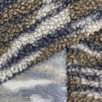 Tissu polaire berbère 100% polyester 350 g/m² avec TPU collé, chaud, coupe-vent, écologique pour vêtements de sport d'extérieur