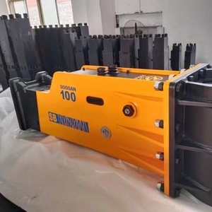 Martillo Hidráulico Silencioso de Alta Resistencia SB100, Cincel de 150 mm, Alto Impacto, Color Amarillo, para Excavadoras de 25T-30T - Product Image 1