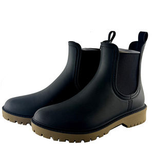 รองเท้าบูทผู้หญิงแบบเวลลิงตัน ลายพิมพ์ศิลปะเชลซี ทันสมัย ผลิตจากยางพีวีซี กันน้ำ เหมาะสำหรับล่าสัตว์ ฤดูหนาว บุขนแกะ ใส่กลางแจ้ง - Product Image 3
