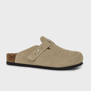 Zoccoli Classici in Pelle Scamosciata con Suola in <span class=keywords><strong>Sughero</strong></span>, Personalizzabili per Uomo e <span class=keywords><strong>Donna</strong></span>, con Fibbia Regolabile e Supporto per l'Arco Plantare - Product Image 3