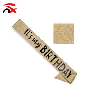 Cinturón de Lentejuelas Brillantes para Celebrar <span class=keywords><strong>Cumpleaños</strong></span>, Cinturón con la Frase 'Es <span class=keywords><strong>mi</strong></span> <span class=keywords><strong>Cumpleaños</strong></span>', Decoración para Fiestas de <span class=keywords><strong>Cumpleaños</strong></span> - Product Image 3