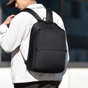 Feisha <b>Laptop</b> <b>Backpack</b> 14 Inches Waterproof Business Travel Men's Solid Color Daily Commute <b>Backpack</b> - Product Image 4