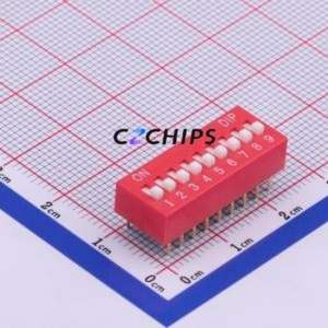 TA-09 DIP Switch Through hole Component (THT) Switch ( Number of Switch Sections: 9-Bit )( Lead Spacing: 2.54mm ) - Product Image 1