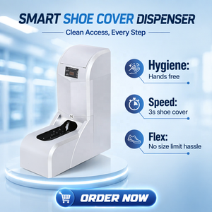 Distributeur Automatique de Couvre-Chaussures Générique – Capacité 100 Paires en <span class=keywords><strong>PE</strong></span> – Installation Facile pour Maison et Bureau - Product Image 1