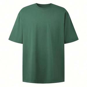 T-shirt unisexe en coton épais de haute qualité, coupe oversize, personnalisable, vierge, pour homme - Product Image 1