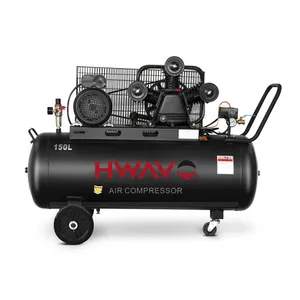 Professional Supplier 3kw 4hp 150 liter oil lubrication belt drive air compressor