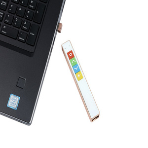 TB-33 2.4G <b>Wireless</b> Presentation Pen PPT Page Turner Red <b>Light</b> Pointer Rechargeable Remote Control Gold Rose Gold - Product Image 4