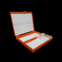 MB-10012 Wholesale Price 10 12 25 50 100 Slides Microscope Slides Storage Box Plastic Slide Storage Box
