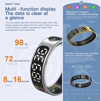Fábrica personalizada de oro epoxi fitness Tracker sueño salud NFC Chip programable RFID clave incrustación etiqueta anillo inteligente NFC anillo inteligente