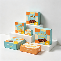 Boîte d'emballage de chocolat imprimée offset de qualité supérieure, expédition rapide en 72h, boîte en papier biodégradable, vente en gros