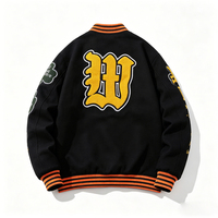 Veste de baseball courte élégante pour hommes, personnalisable, style décontracté automne, avec fermeture éclair, design tendance, en crochet, OEM ODM