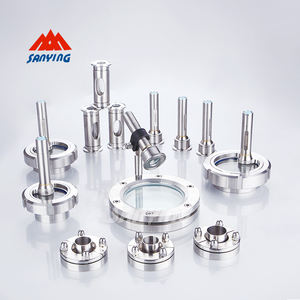 SS <span class=keywords><strong>Tri</strong></span> Clover 1.5 2 3 4 pouces Tubulaire Inline Sight Glass Sightglass Avec Pinces Joint Kit - Product Image 6