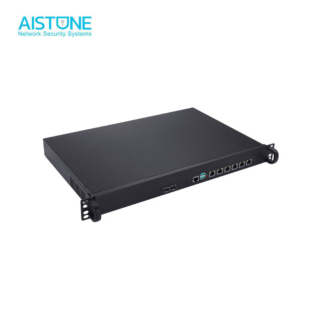 Custom MAC address 1U appliance firewall 6 Ethernet 2 SFP 10G i3 12100 rack mount mini pc OPNsense network appliance 6 port