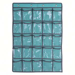 20 Pockets Clear Over The Door Hanging Space Saver Shoe Organizer Storage - Product Image 1