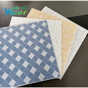 Matériaux écologiques, dalle de <span class=keywords><strong>plafond</strong></span> suspendue en PVC vinyle de 603 mm, imperméable, moderne, insonorisée, <span class=keywords><strong>isolation</strong></span> thermique - Product Image 5