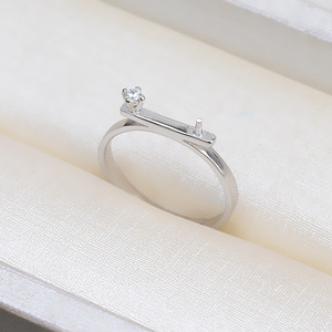 แหวนเงินแท้ S925 สำหรับผู้หญิง แบบเปิด ปรับขนาดได้ พร้อมฐานเปล่าสำหรับประดับมุก DIY อุปกรณ์ตกแต่งเครื่องประดับ 168 Tide - Product Image 4