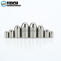 VCN410.1 Poussoir à bille à ressort à corps lisse, en laiton et acier inoxydable, fixation sans bride