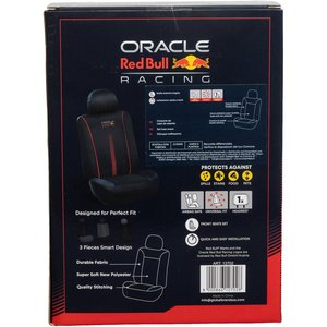 Set coprisedili 3 pezzi Powerbar nero/rosso - Product Image 3