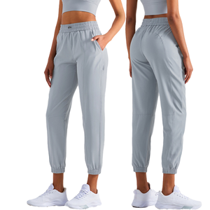 Leggings Deportivos de Cintura Alta sin Costuras para Mujer, Ropa Deportiva Informal, con Cierre de Cordón Ajustable y Bolsillos para Yoga - Product Image 1