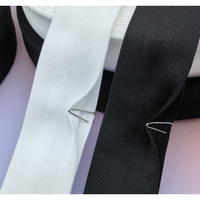 Accessoires vestimentaires : Cordon de serrage blanc/noir de 4,5 cm, bande élastique en Y à extrémité ouverte pour pantalons