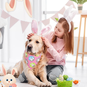 快乐复活节狗手帕三角围兜宠物围巾复活节彩蛋兔宠物手帕配件 - Product Image 6