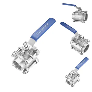 China Manufacturer Hydraulic Industrial Dn15 3pc 201 Stainless Steel Welding Ball Valve