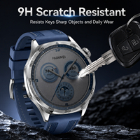 Film protecteur d'écran en verre trempé HD 9H violet clair en gros avec emballage compatible avec Huawei Watch GT5 Pro 41mm 46mm