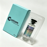 Étiquettes personnalisées en gros pour flacons de peptides et boîtes cadeaux, boîte magnétique premium étanche avec hologramme doré pour 5ml 10ml pour Nootropiques OEM