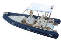Artsu — bateau gonflable de luxe en fibre de verre, plastique Semi-rigide, italie, 20ft soak 600
