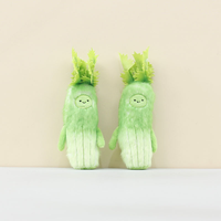 Vente en gros Pendentif porte-clés peluche céleri mignon Poupée peluche personnalisée Peluche végétale Fourrure super douce pour cadeau