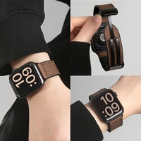 Strap Redmi Watch 6 Kompatibel, Motif Kulit Kuda Gila, Silikon, Model Lilit, dengan Pengunci Magnetik untuk Band 10 Pro 9 NFC Wristband
