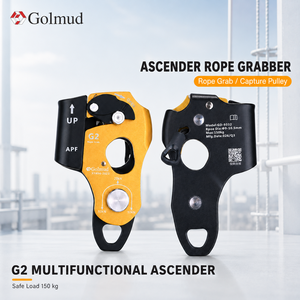 Polea de Agarre de Cuerda Multifunción Compacta Golmud G2 para Cuerdas de 9 a 10.5 mm con Carga Nominal de 150 kg para Acceso y Rescate por Cuerda - Product Image 1