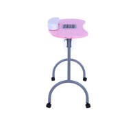 Table de manucure portable simple rose pliable pour salon de beauté, facile à transporter