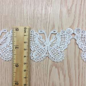 Mariposa bordada Soluble en agua, accesorios de ropa de bordado computarizado, encaje Soluble en agua, código de barras - Product Image 4