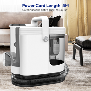 Nettoyeur Vapeur <span class=keywords><strong>Portable</strong></span> 15Kpa avec Grand Réservoir d'Eau, Cordon d'Alimentation de 5m, <span class=keywords><strong>Shampouineuse</strong></span> à Tapis et 3 Outils pour Tissus d'Ameublement, Nettoyeur de Tapis <span class=keywords><strong>Portable</strong></span> - Product Image 5