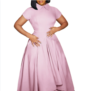 Abito da Cerimonia Elegante a Vita Alta per Donna, Stile Africano per Feste Serali - Product Image 6