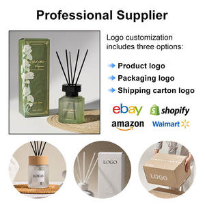 Diffuseur de parfum en verre écologique 100 ml <span class=keywords><strong>SECRET</strong></span> GARDEN/WHITE ROSE/REEN WOOD, désodorisant d'ambiance décoratif pour la maison - Product Image 2