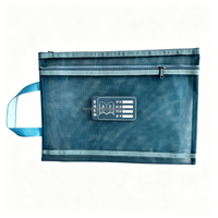 Pochette de rangement portable en nylon A4 avec fermeture éclair et logo personnalisé Lumi, organiseur de documents pour étudiants, vente en gros