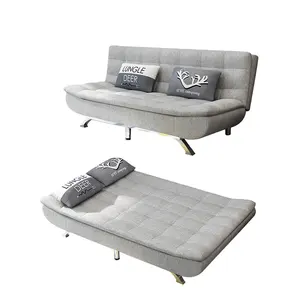 Pabrik Grosir Kain Modern Ruang Tamu Sofa Kasur Lipat Sofa Pintar Tempat Tidur Lipat Kasur Dinding Futon dengan Sofa Kualitas Tinggi